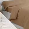 Funda Nórdica Tres Piezas (con Funda Almohada + Bajera) Vipalia Cama 135 Cm Beige