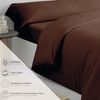 Funda Nórdica Tres Piezas (con Funda Almohada + Bajera) Vipalia Cama 100/105 Cm Chocolate