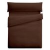 Funda Nórdica Tres Piezas (con Funda Almohada + Bajera) Vipalia Cama 100/105 Cm Chocolate