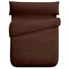 Funda Nórdica Tres Piezas (con Funda Almohada + Bajera) Vipalia Cama 135 Cm Chocolate