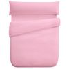 Funda Nórdica Tres Piezas (con Funda Almohada + Bajera) Vipalia Cama 90 Cm Rosa Claro