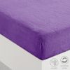 Sábana Bajera Ajustable Coralina Elástica Vipalia Cama 105 Cm Malva