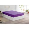 Sábana Bajera Ajustable Coralina Elástica Vipalia Cama 105 Cm Malva