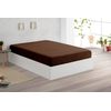 Sábana Bajera Ajustable Coralina Elástica Vipalia Cama 105 Cm Marrón