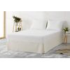 Cubre Canape Somier Liso Algodón Poliester. Vipalia Cama  90 Cm Beige