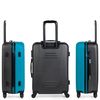 Maleta De Viaje Mediana Abs Texturizado Trolley 60cm Rígido 71160 Turquesa-antracita