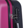 Maleta De Viaje Grande Abs Texturizado Trolley 70cm Xl 71170 Fucsia-antracita