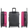 Maleta De Viaje Grande Abs Texturizado Trolley 70cm Xl 71170 Fucsia-antracita