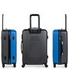 Maleta De Viaje Mediana Abs Texturizado Trolley 60cm Rígido 71160 Azul/antracita