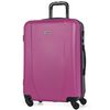 Maleta De Viaje Mediana Abs Texturizado Trolley 60cm Rígido 71160 Fucsia-antracita