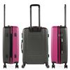 Juego Maletas De Viaje Rígidas 4 Ruedas Trolley 55/65 Cm Abs Ligeras 71116 Fucsia/antracit