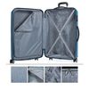 Maleta De Viaje Grande Abs Texturizado Trolley 70 Cm Xl 4 Ruedas Dobles T71670 Azul