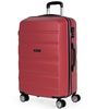 Maleta De Viaje Mediana Abs Texturizado Trolley 60cm 4 Ruedas Dobles T71660 Coral