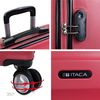 Maleta De Viaje Mediana Abs Texturizado Trolley 60cm 4 Ruedas Dobles T71660 Coral