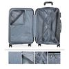 Maleta De Viaje Mediana Abs Texturizado Trolley 60cm 4 Ruedas Dobles T71660 Blanco