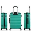 Maleta De Viaje Mediana Abs Texturizado Trolley 60cm 4 Ruedas Dobles T71660 Aguamarina