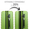 Maleta De Viaje Mediana Expandible Abs Trolley 60cm 4 Ruedas Dobles Simoa 71260 Pistacho