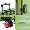 Maleta De Viaje Mediana Expandible Abs Trolley 60cm 4 Ruedas Dobles Simoa 71260 Pistacho