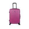 Juego Maletas De Viaje Rígidas 4 Ruedas Trolley 55/65 Cm Abs  Ligeras 71115 Fucsia-antraci