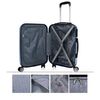 Maleta De Viaje Mediana Expandible Abs Trolley 60cm Itaca Sevron  T71560 Azul Zafiro