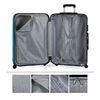 Maleta De Viaje Grande Abs Trolley 75 Cms Rígida 4 Ruedas 771170 Turquesa