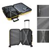 Maleta Cabina Abs Rígida 4 Ruedas Trolley De Viaje 55cm 771150 Amarillo