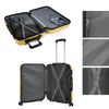 Maleta De Viaje Mediana Abs Rígida Trolley 63cm 4 Ruedas 771160 Amarillo