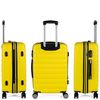 Maleta De Viaje Mediana Expandible Abs Trolley 60cm 4 Ruedas Dobles Simoa 71260 Amarillo