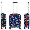 Maleta Cabina Policarbonato Trolley 55cm 4 Ruedas Dobles Candado Integrado 702250 Marino