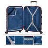 Maleta De Viaje Grande Policarbonato Trolley 60cm 4 Ruedas Dobles 702260 Marino