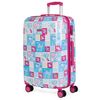 Maleta De Viaje Grande Policarbonato Trolley 60cm 4 Ruedas Dobles 702360 Azul-fucsia