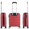 Pack 2 Maletas De Viaje Rígidas Cabina 4 Ruedas 55x40x20 Cm Trolley Abs T71650p Coral/cora