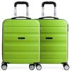 Pack 2 Maletas De Viaje Rígidas Cabina 4 Ruedas 55x40x20 Cm Trolley Abs T71650p Pistacho/p