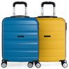 Pack 2 Maletas De Viaje Rígidas Cabina 4 Ruedas 55x40x20 Cm Trolley Abs  T71650p Coral/pist con Ofertas en Carrefour