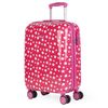 Maleta Cabina Policarbonato Trolley 55cm 4 Ruedas Dobles Candado Integrado 702450 Fucsia