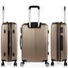 Maleta De Viaje Mediana Expandible Abs Trolley 60cm Itaca Sevron  T71560 Champagne