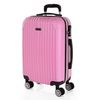 Maleta Cabina Abs Texturizado Trolley De Viaje Rígida Vuelos Low Cost T71550 Rosa