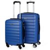 Set 2 Maletas De Viaje Cabina Rigidas 55/65cm Abs Con Mango Extensible 71215 Azul