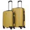 Maletas De Viaje Rígidas Cabina Y Mediana Extensible De Abs T71515 Amarillo