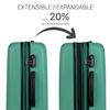 Maletas De Viaje Rígidas Cabina Y Mediana Extensible De Abs T71515 Verde Menta