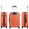 Maletas De Viaje Rígidas Cabina Y Mediana Extensible De Abs T71515 Mandarina