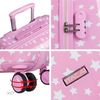 Maleta Cabina Policarbonato Trolley 55cm 4 Ruedas Dobles Candado Integrado 702450 Rosa