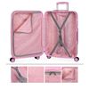 Maleta De Viaje Grande Policarbonato Trolley 60cm 4 Ruedas Dobles 702460 Rosa