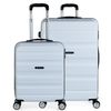 Maletas De Viaje Rígidas 4 Ruedas Abs 2 Tamaños Pequeña Cabina Y Grande Xl T71617 Blanco