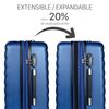 Set 2 Maletas De Viaje Rígidas 4 Ruedas Trolley Abs, Grande Extensible 71217 Azul