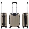 Maleta Cabina Abs Rígida 4 Ruedas Trolley De Viaje 55cm 771150 Champagne