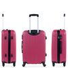 Maleta De Viaje Mediana Abs Rígida Trolley 63cm 4 Ruedas 771160 Fresa