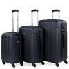 Maletas De Viaje Rígidas 4 Ruedas Trolley Abs Cabina Mediana Grande 771100 Negro