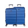 Juego De Maletas De Viaje Rígidas 4 Ruedas Dobles Trolley Abs Extensibles 71216 Azul