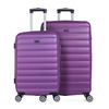 Juego De Maletas De Viaje Rígidas 4 Ruedas Dobles Trolley Abs Extensibles 71216 Morado